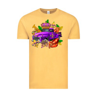 Vintage Mustard mardi gras truck olivia Vintage Tee - OliviaCreatesArt