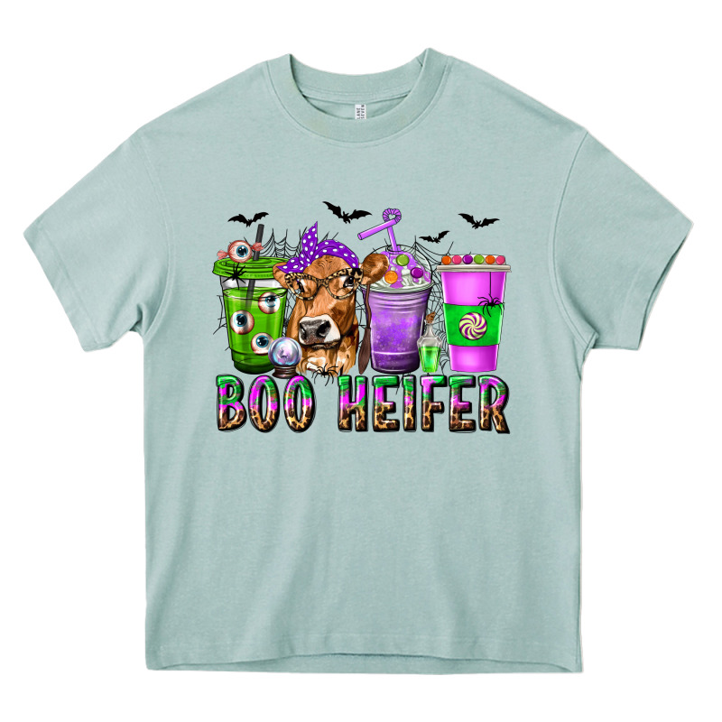 Boo Heifer Coffee Cups With Halloween Heavy Core Tee by texasbilliewilder | Teevron