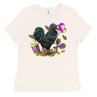 Bone mardi gras chicken Ladies Tee - CowGirlArtShop