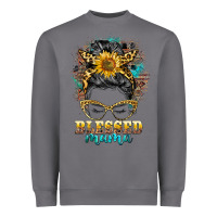 Storm blessed mama messy bun Heavyweight Sweatshirt - BarkalooDesign