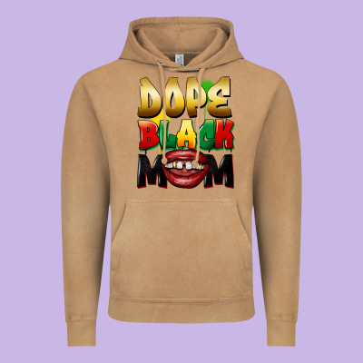 Dope Black Mom Vintage Hoodie Designed By Fadigitalartstudio