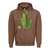 Chestnut cactus Zipper Hoodie - BarkalooDesign