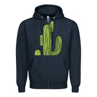 Navy cactus Zipper Hoodie - BarkalooDesign