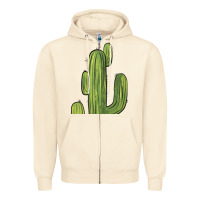 Sandshell cactus Zipper Hoodie - BarkalooDesign