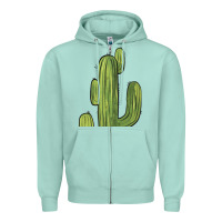 Cactus Zipper Hoodie | Teevron