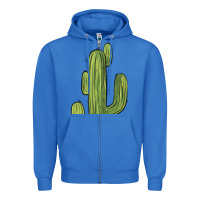 True Royal cactus Zipper Hoodie - BarkalooDesign
