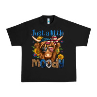 Black just a little moody 4th of july long haired cow Urban Heavy Tee - Jasminsmagicworld