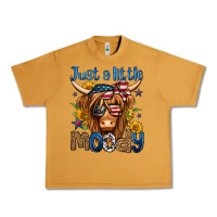 Peanut Butter just a little moody 4th of july long haired cow Urban Heavy Tee - Jasminsmagicworld