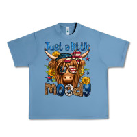 Pebble Blue just a little moody 4th of july long haired cow Urban Heavy Tee - Jasminsmagicworld