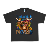 Pigment Black just a little moody 4th of july long haired cow Urban Heavy Tee - Jasminsmagicworld