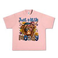 Salmon just a little moody 4th of july long haired cow Urban Heavy Tee - Jasminsmagicworld