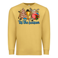 Antique Gold tis the season hockey and Christmas Premium Sweatshirt - AdoDesignShop