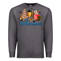 Charcoal Heather tis the season hockey and Christmas Premium Sweatshirt - AdoDesignShop