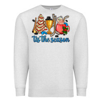 Oatmeal Heather tis the season hockey and Christmas Premium Sweatshirt - AdoDesignShop