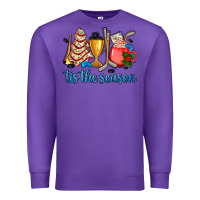 Purple tis the season hockey and Christmas Premium Sweatshirt - AdoDesignShop