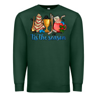 Sports Green tis the season hockey and Christmas Premium Sweatshirt - AdoDesignShop