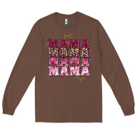 Chestnut Mama mama mama mama Mother's Day Long Sleeve Tee - FaDigitalArtStudio