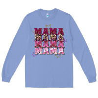 Colony Blue Mama mama mama mama Mother's Day Long Sleeve Tee - FaDigitalArtStudio