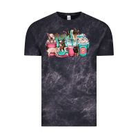 Cloud Black pig coffee cups Vintage Tee - OliviaCreatesArt