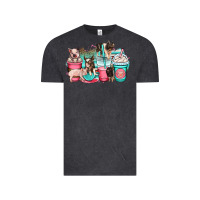 Pig Coffee Cups Vintage Tee | Teevron