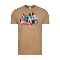 Vintage Coffee pig coffee cups Vintage Tee - OliviaCreatesArt