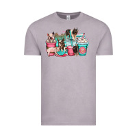 Vintage Zinc pig coffee cups Vintage Tee - OliviaCreatesArt