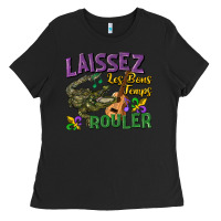 Black laissez les bons temps rouler Ladies Tee - CowGirlArtShop