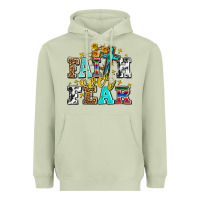 Matcha faith over fear with cross and sunflowers Heavyweight Hoodie - AdoDesignShop