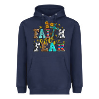 Navy faith over fear with cross and sunflowers Heavyweight Hoodie - AdoDesignShop
