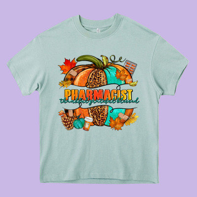 Pharmacist Pumpkin Heavy Core Tee Designed By Nancycooperartshop