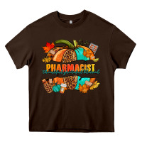 Chocolate Brown Pharmacist pumpkin Heavy Core Tee - NancyCooperArtShop