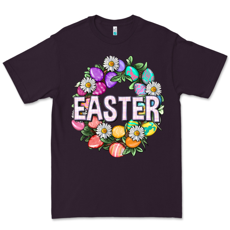 Easter With Eggs And Daisy Easter Day Premium Tee by HowdyJamesFarm | Teevron