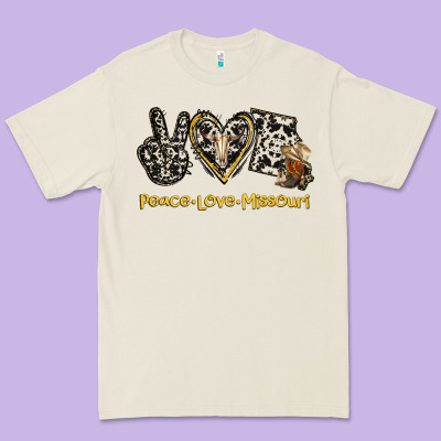 Peace Love Missouri Premium Tee Designed By Jasminsmagicworld