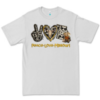 Dove Grey Peace Love Missouri Premium Tee - Jasminsmagicworld