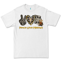 White Peace Love Missouri Premium Tee - Jasminsmagicworld