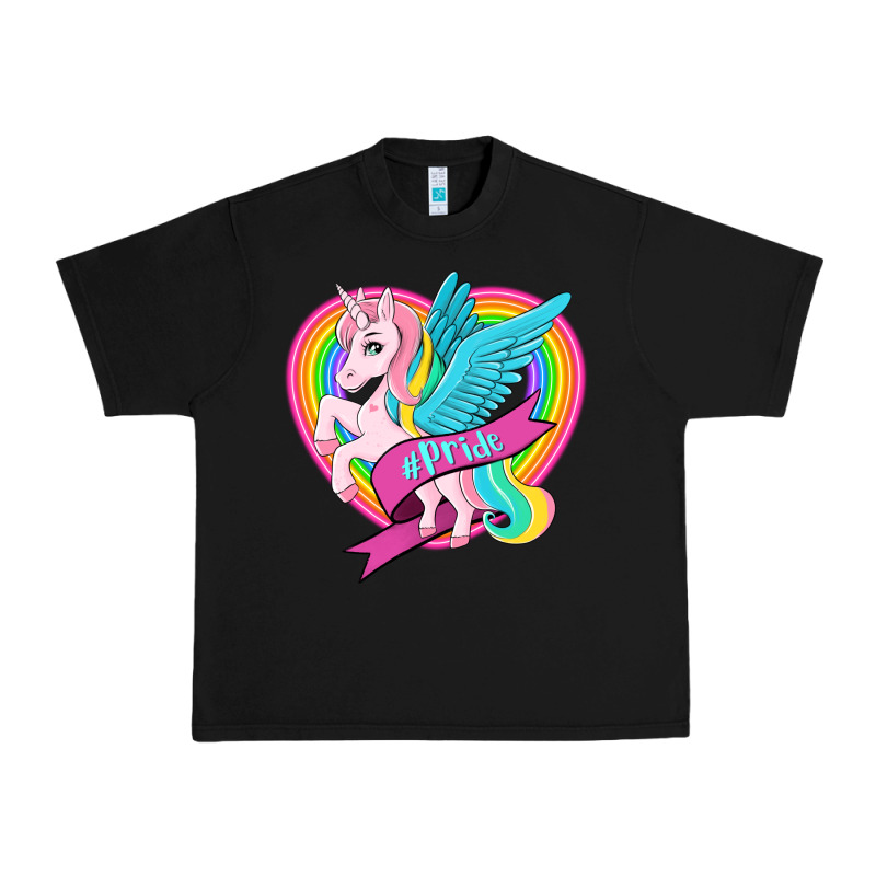 Pride Lgbtq Unicorn Urban Heavy Tee by OliviaCreatesArt | Teevron