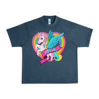 Midnight Navy pride lgbtq unicorn Urban Heavy Tee - OliviaCreatesArt