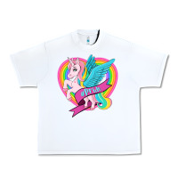 White pride lgbtq unicorn Urban Heavy Tee - OliviaCreatesArt