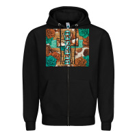 Black blessed cross Zipper Hoodie - BarkalooDesign
