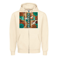 Sandshell blessed cross Zipper Hoodie - BarkalooDesign
