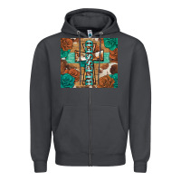 Smoke blessed cross Zipper Hoodie - BarkalooDesign