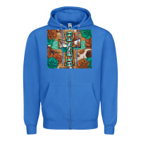 True Royal blessed cross Zipper Hoodie - BarkalooDesign