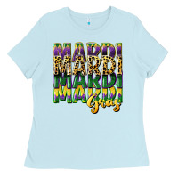 Baby Blue mardi gras Ladies Tee - CowGirlArtShop