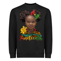Black juneteenth african girl Heavyweight Sweatshirt - BarkalooDesign