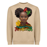Mushroom juneteenth african girl Heavyweight Sweatshirt - BarkalooDesign