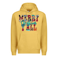 Antique Gold merry christmas y'all Premium Hoodie - CowhideDigitalArt