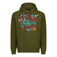 Army Green merry christmas y'all Premium Hoodie - CowhideDigitalArt