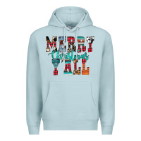 Blue Mist merry christmas y'all Premium Hoodie - CowhideDigitalArt