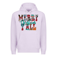 Lilac merry christmas y'all Premium Hoodie - CowhideDigitalArt