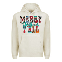 Oatmeal Heather merry christmas y'all Premium Hoodie - CowhideDigitalArt